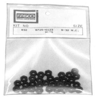 KIT832 8-32 NUTS FOR MTR THRU BOLTS - Mounting Kits and Accessories